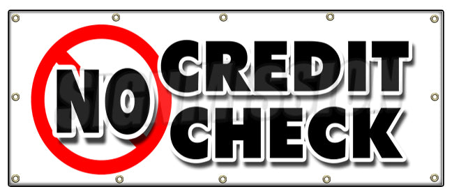 No Credit Check Banner