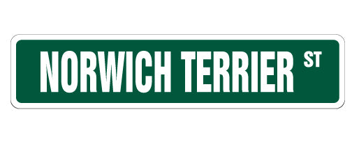 Norwich Terrier Street Vinyl Decal Sticker