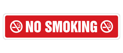 No Smoking Sign Vinyl Decal Sticker