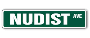 Nudist Street Vinyl Decal Sticker