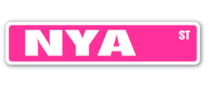 NYA Street Sign