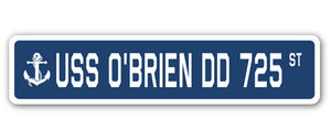 USS O'brien Dd 725 Street Vinyl Decal Sticker