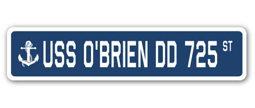 USS O'brien Dd 725 Street Vinyl Decal Sticker