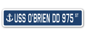 USS O'brien Dd 975 Street Vinyl Decal Sticker