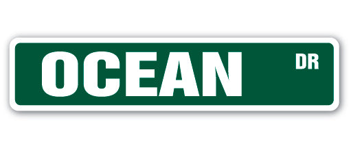 Ocean Drive Street Vinyl Decal Sticker