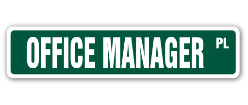 Office Manager Street Vinyl Decal Sticker