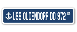 USS Oldendorf Dd 972 Street Vinyl Decal Sticker