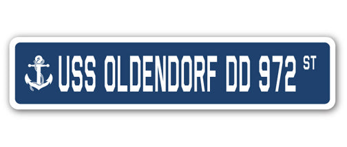 USS Oldendorf Dd 972 Street Vinyl Decal Sticker