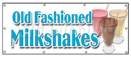 Old Fashioned Milkshakes Banner