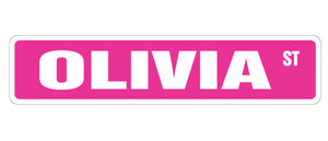 Olivia Street Vinyl Decal Sticker