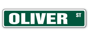 OLIVER Street Sign