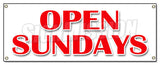 Open Sundays Banner