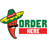 Order Here Die Cut Decal