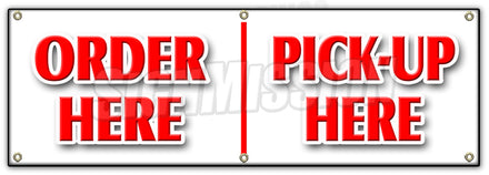 Order Here Pickup Here Banner