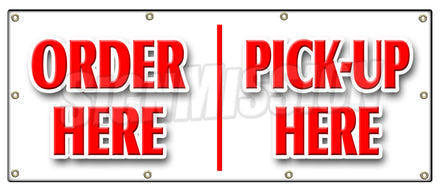 Order Here Pickup Here Banner