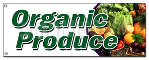 Organic Produce Banner