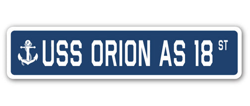 USS Orion As 18 Street Vinyl Decal Sticker