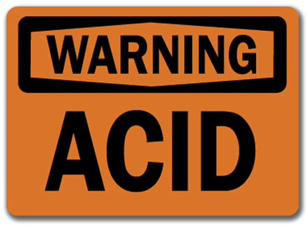 Warning Sign - Acid