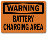 Warning Sign - Battery Charging Area