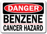 Danger Sign - Benzene Cancer Hazard