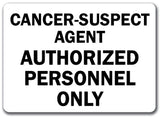 Asbestos Cancer Public Health Sign Personnel Only