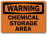 Warning Sign - Chemical Storage Area