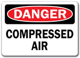 Danger Sign - Compressed Air