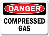 Danger Sign - Compressed Gas