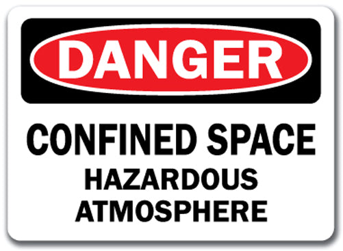 Danger Sign - Confined Space Hazardous Atmosphere