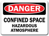 Danger Sign - Confined Space Hazardous Atmosphere