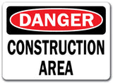 Danger Sign -  Construction Area