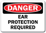Danger Sign - Ear Protection Required