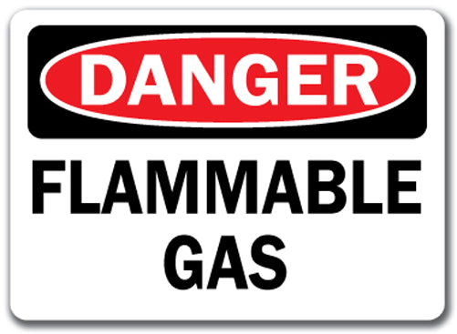 Danger Sign - Flammable Gas