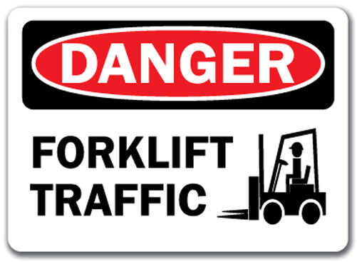 Danger Sign - Forklift Traffic