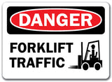 Danger Sign - Forklift Traffic