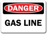 Danger Sign - Gas Line