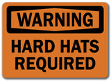 Warning Sign - Hard Hats Required