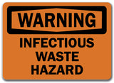 Warning Sign - Infectious Waste Hazard