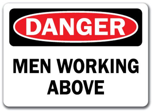 Danger Sign - Men Working Above
