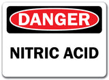 Danger Sign - Nitric Acid