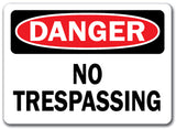 Danger Sign - No Trespassing
