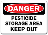 Danger Sign - Pesticide Storage Area Keep Out