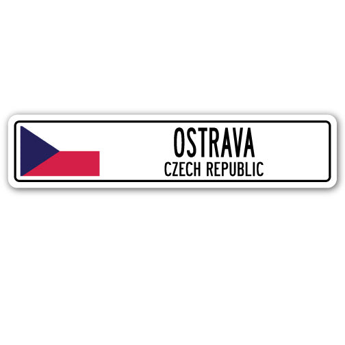 OSTRAVA, CZECH REPUBLIC Street Sign