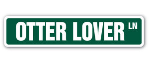 Otter Lover Street Vinyl Decal Sticker