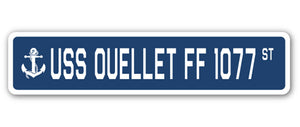 USS Ouellet Ff 1077 Street Vinyl Decal Sticker