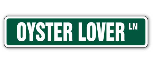 Oyster Lover Street Vinyl Decal Sticker