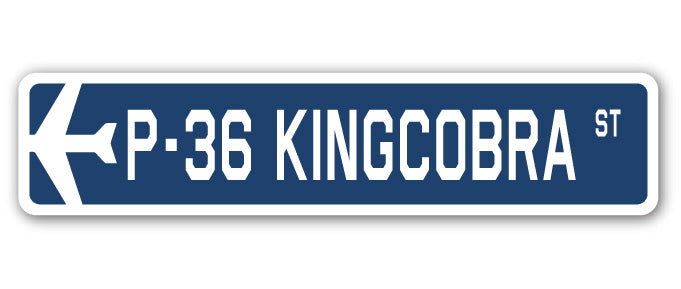 P-36 Kingcobra Street Sign