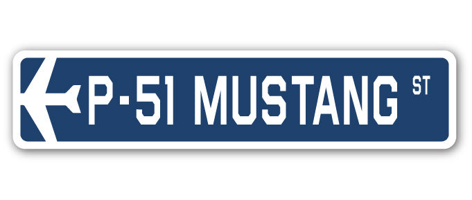 P-51 Mustang Street Vinyl Decal Sticker