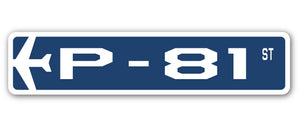 P-81 Street Sign