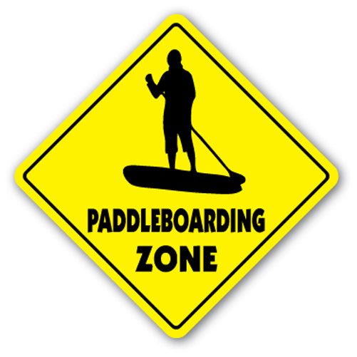 Paddleboarding Zone Vinyl Decal Sticker